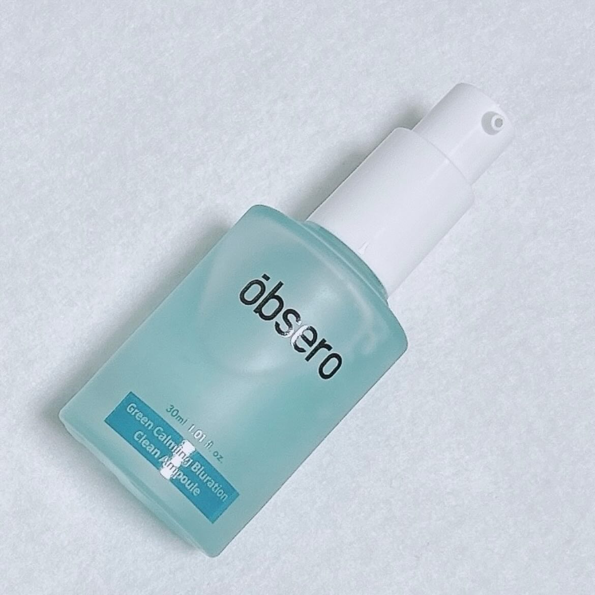 グリーンカーミングブルーレーションクリーンアンプル/obsero/美容液を使ったクチコミ（3枚目）