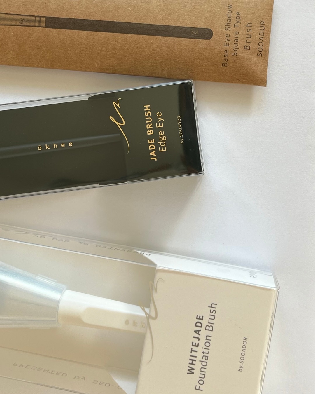 okhee 白玉ファンデーションブラシ/SOOA DOR/メイクブラシを使ったクチコミ（3枚目）
