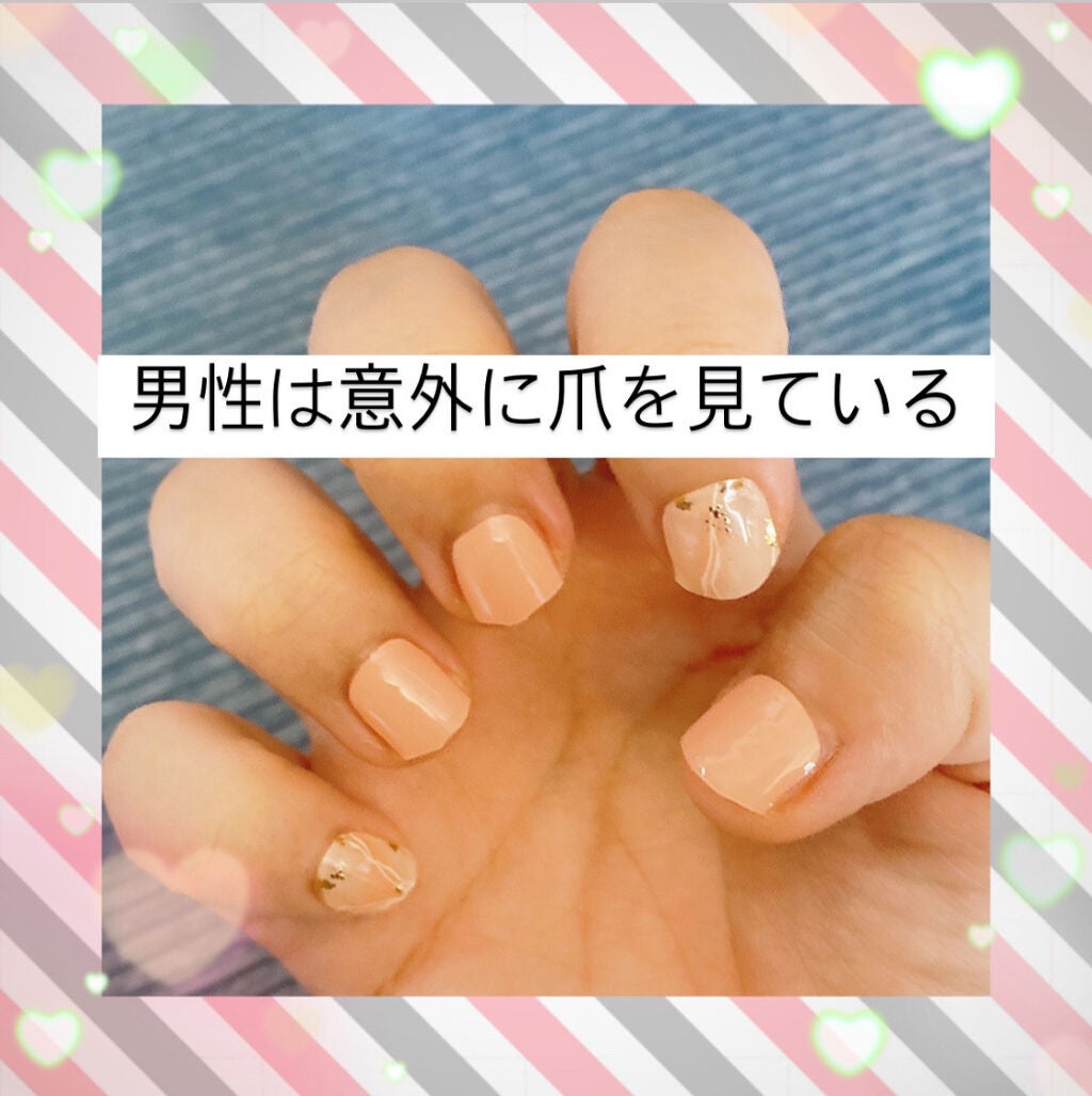 セミキュアジェルネイル(ハンド)/ohora/ネイルシールを使ったクチコミ(1枚目)