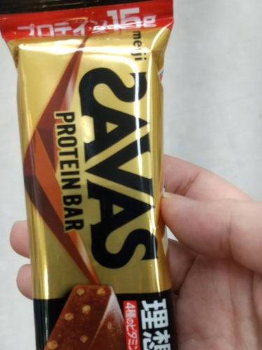 SAVAS プロテインバー チョコレート味/ザバス/食品を使ったクチコミ（1枚目）