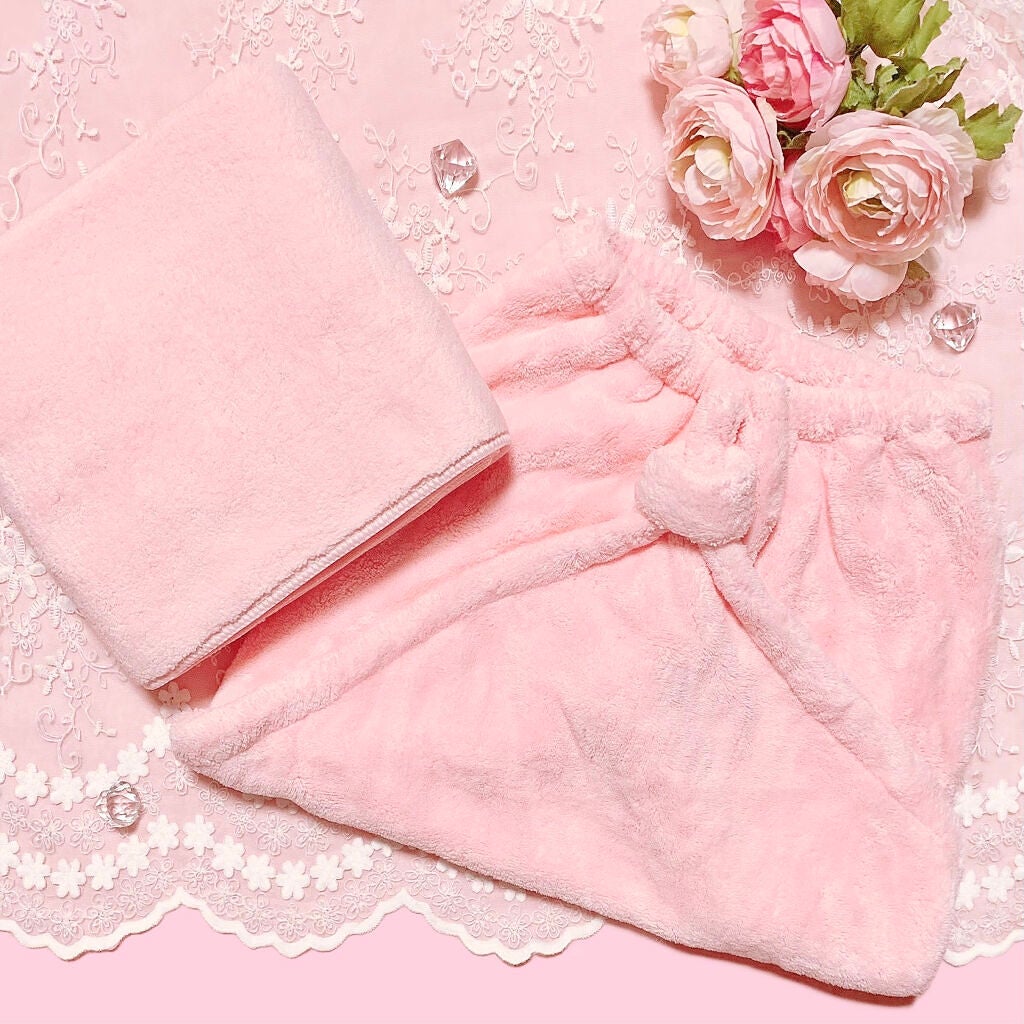 ヘアドライマイクロファイバータオル/ハホニコハッピーライフ/ヘアケアグッズを使ったクチコミ(2枚目)