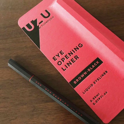 EYE OPENING LINER/UZU BY FLOWFUSHI/リキッドアイライナーを使ったクチコミ(1枚目)