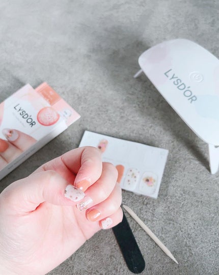 セミキュアジェルネイルシール ハンド用/LYSD’OR/ネイルシールを使ったクチコミ(2枚目)