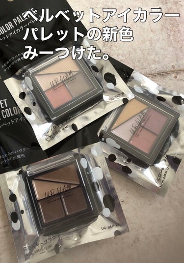 UR GLAM　VELVET EYE COLOR PALETTE/U R GLAM/アイシャドウパレットを使ったクチコミ（1枚目）