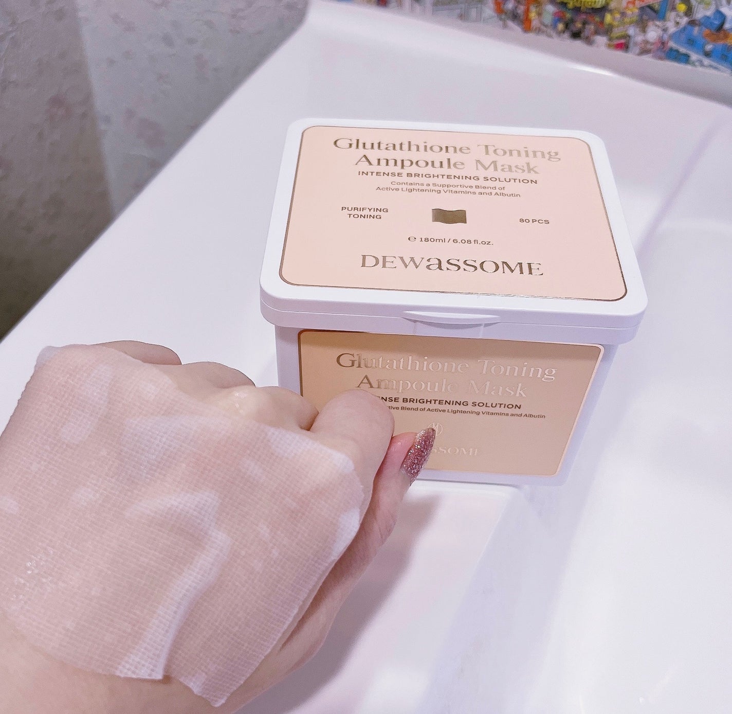 グルタチオントーンアップサンセラム/DEWASSOME/日焼け止めクリームを使ったクチコミ(6枚目)