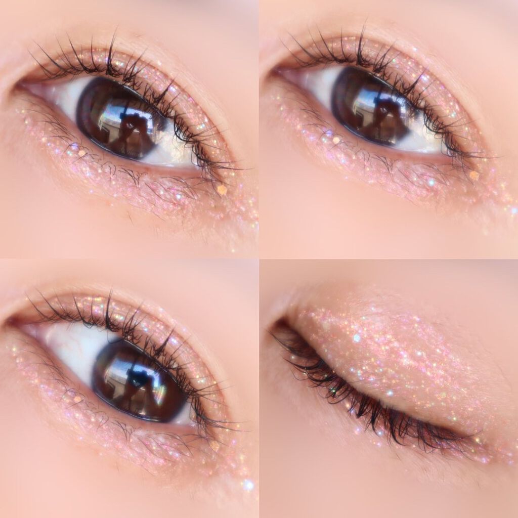 スターリット リキッドグリッター/dasique/メイクアップを使ったクチコミ（2枚目）