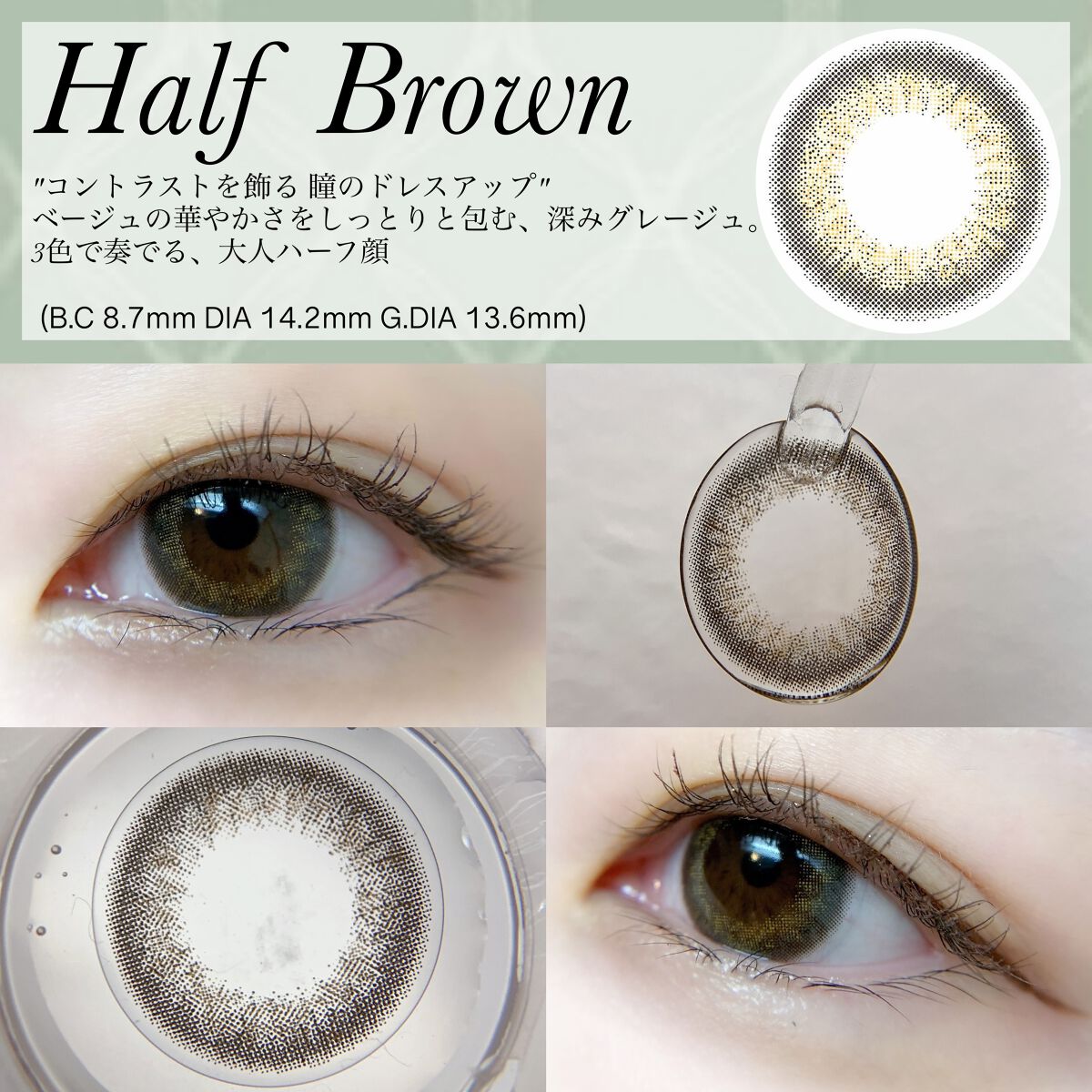 1DAY Refrear elebelle/Refrear/ワンデー(1DAY)カラコンを使ったクチコミ(3枚目)