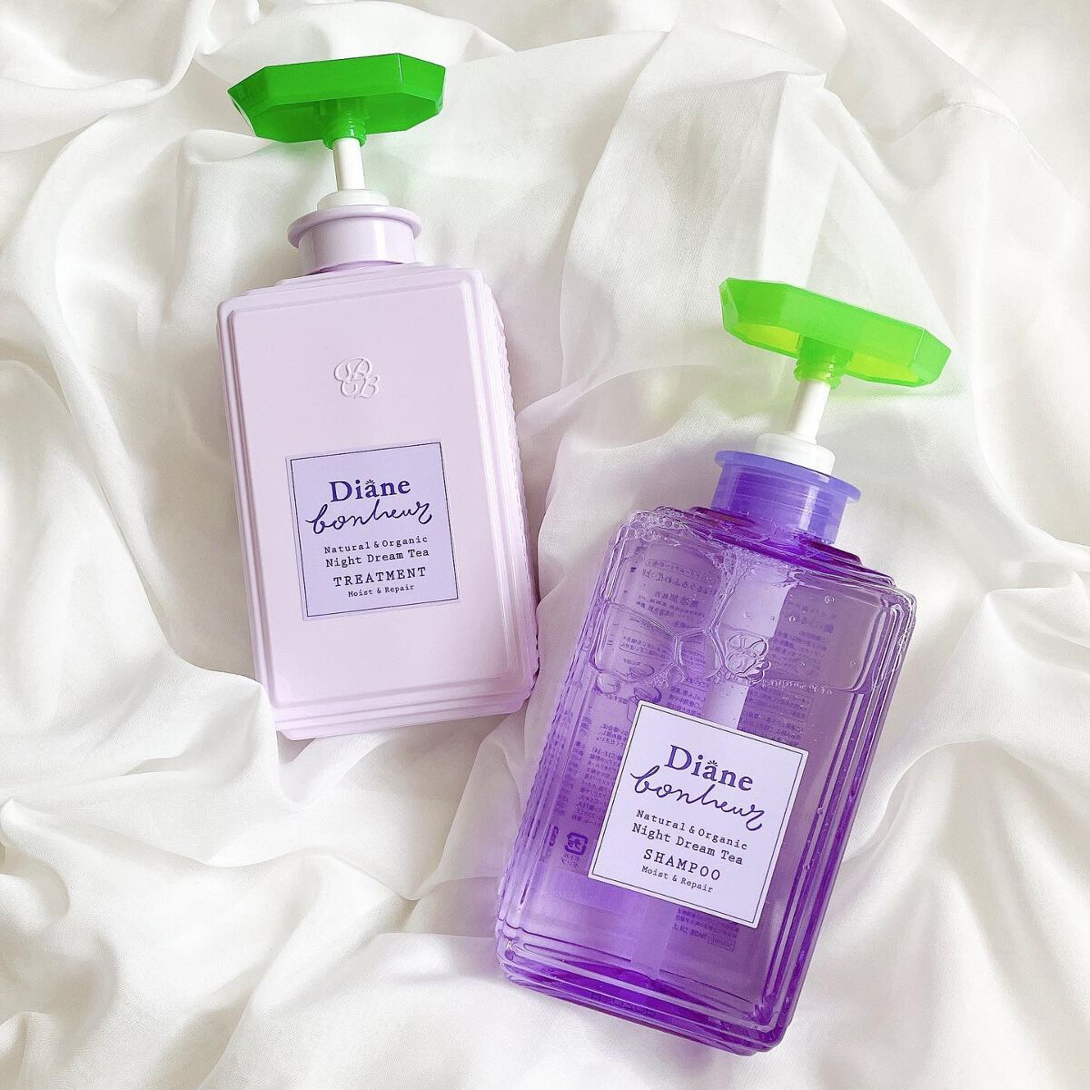 ダイアンボヌール モイスト&リペア シャンプー/トリートメント ナイトドリームティーの香り/ダイアン/市販シャンプーを使ったクチコミ(1枚目)