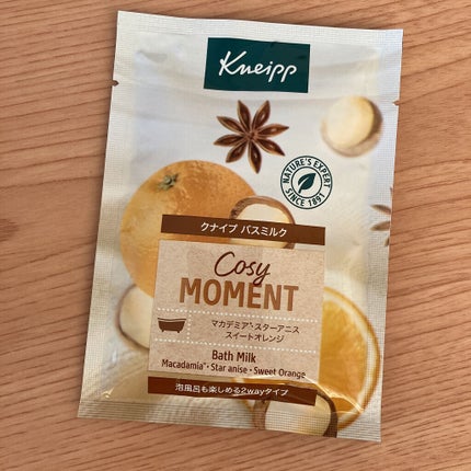 バスミルク コージーモーメント スイートオレンジ&スターアニスの香り/クナイプ/入浴剤を使ったクチコミ(2枚目)