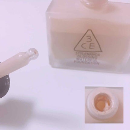 GLOSSING WATERFUL FOUNDATION/3CE/リキッドファンデーションを使ったクチコミ(2枚目)