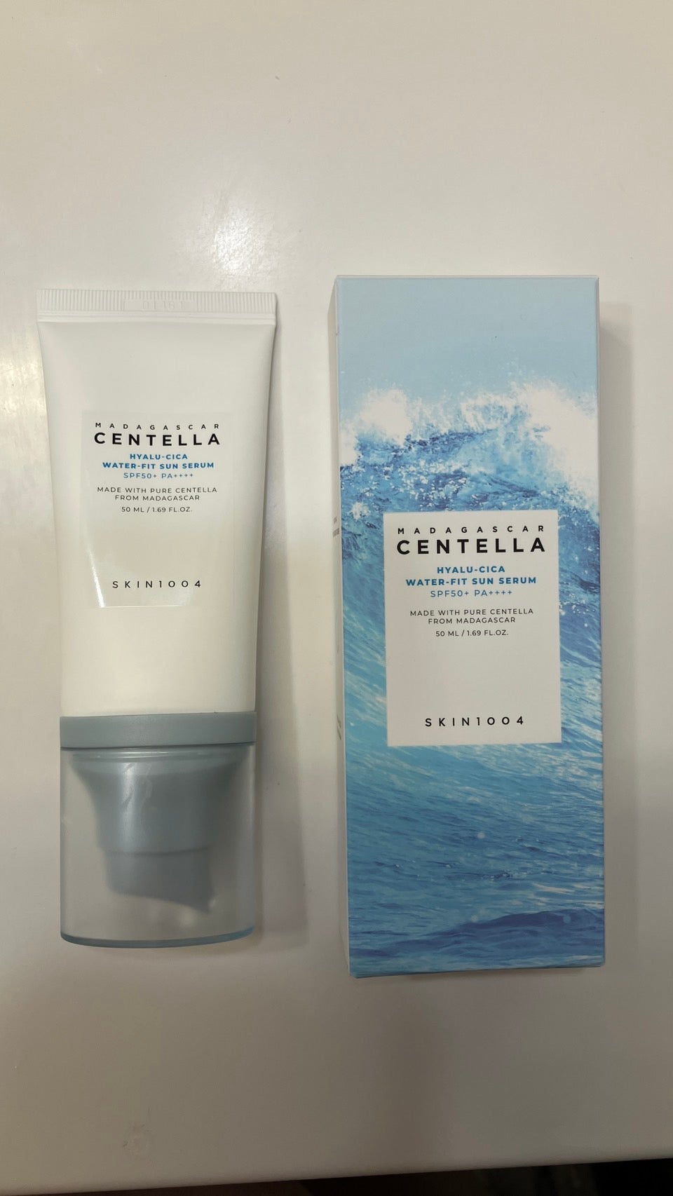 ヒアルーシカ ウォーターフィット サンセラム/SKIN1004/日焼け止めローションを使ったクチコミ(1枚目)