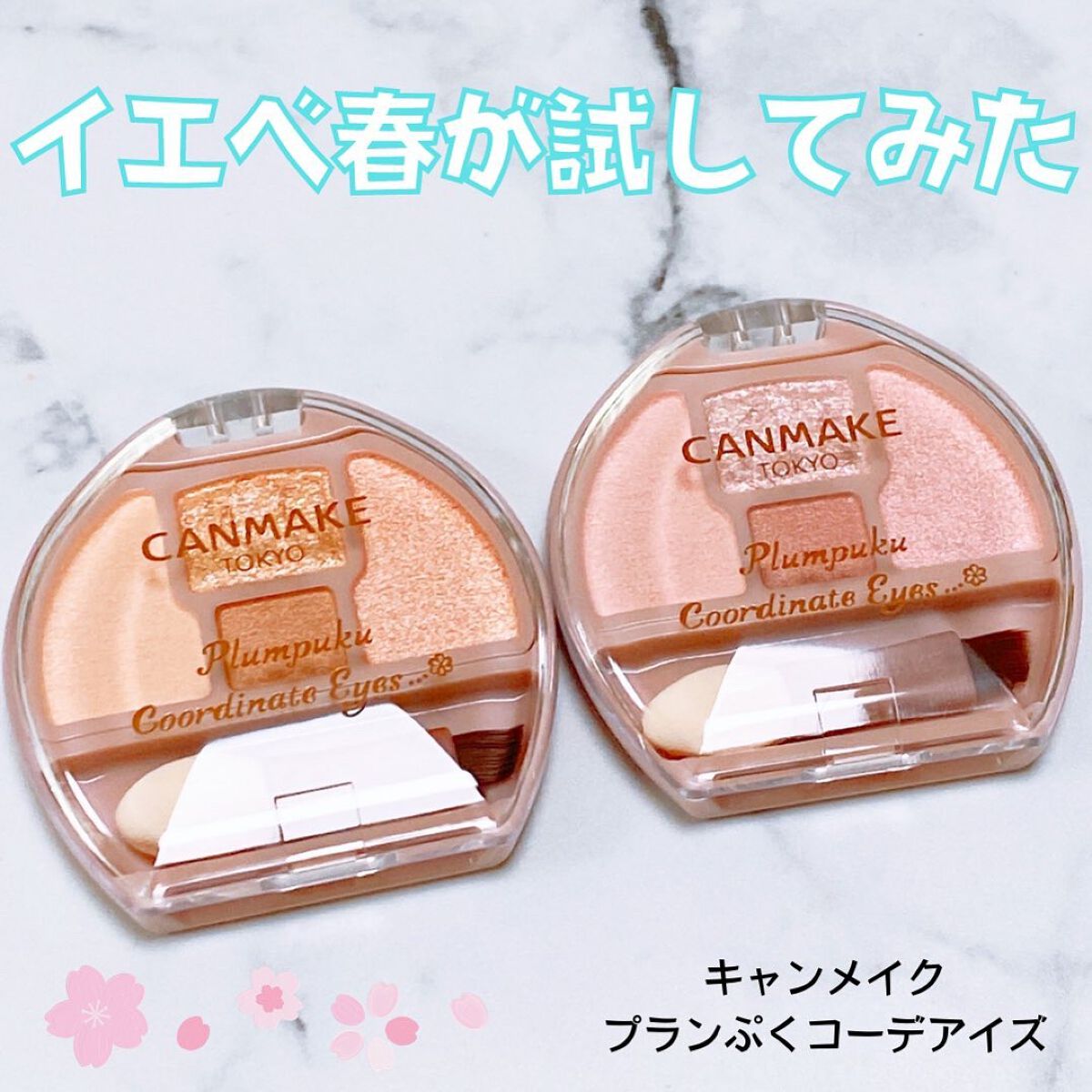 プランぷくコーデアイズ/キャンメイク/パウダーアイシャドウを使ったクチコミ（1枚目）