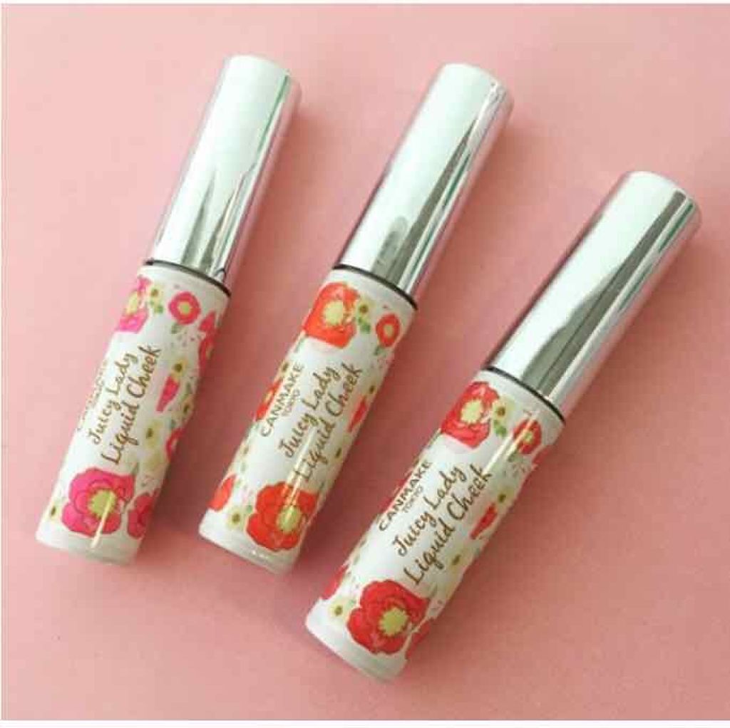 ジューシーレディリキッドチーク/キャンメイク/リキッドチークを使ったクチコミ（1枚目）