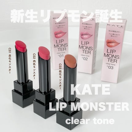 リップモンスター クリアトーン/KATE/口紅を使ったクチコミ(1枚目)