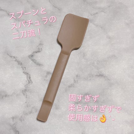 シリコーン スプーン&スパチュラ 吸盤ホルダー付き/DAISO/その他化粧小物を使ったクチコミ(3枚目)