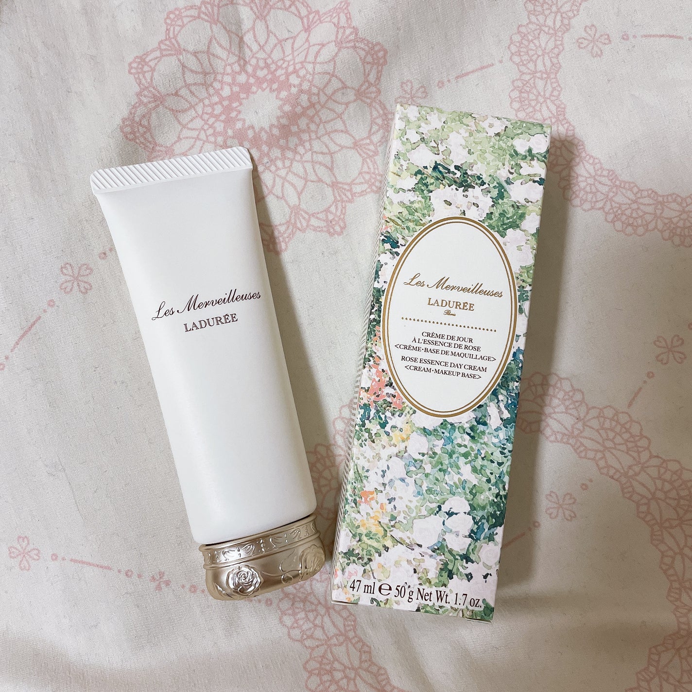 ローズ エッセンス デイクリーム/レ・メルヴェイユーズ ラデュレ/フェイスクリームを使ったクチコミ(1枚目)