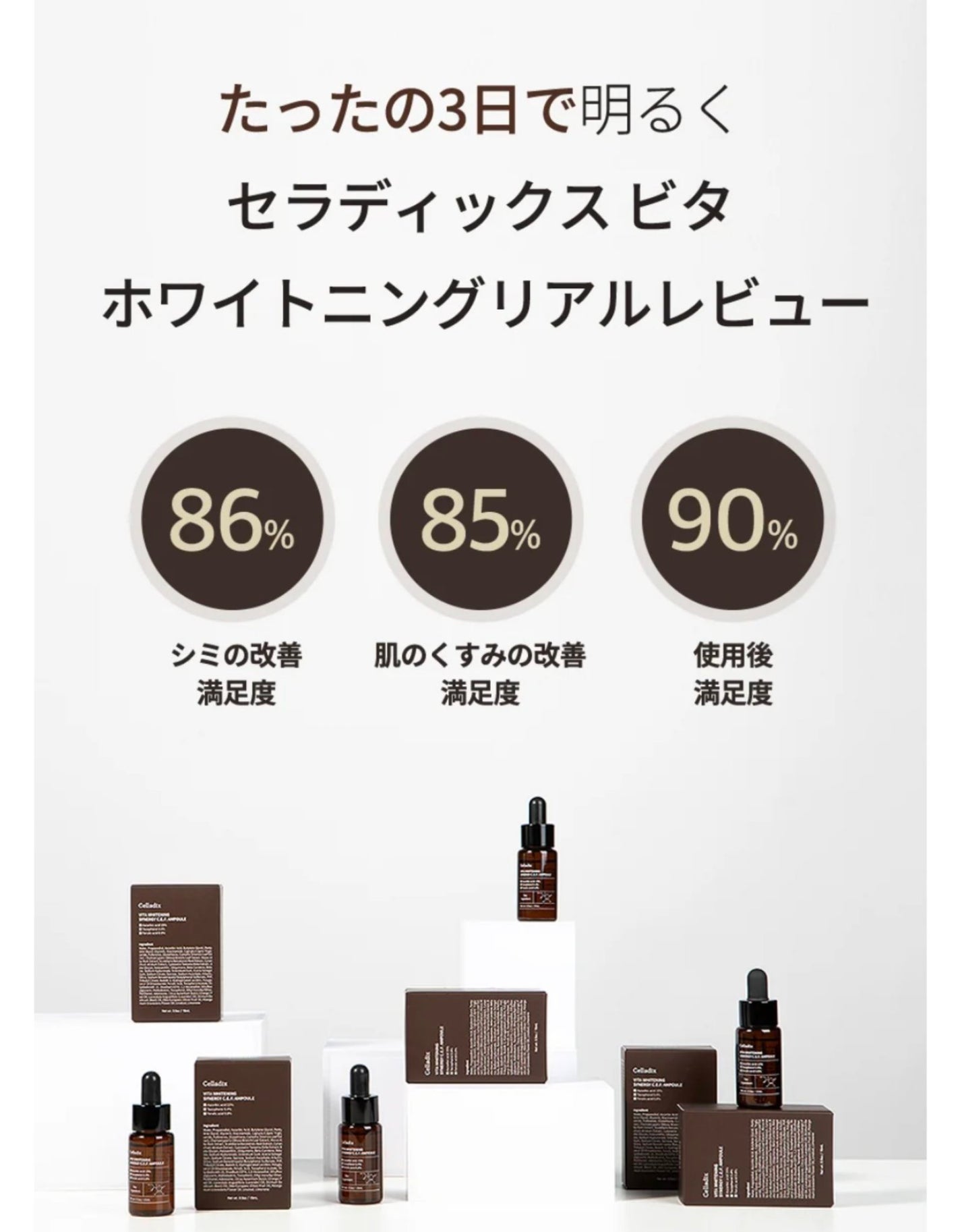 ビタホワイトニングシナジーC.E.F.アンプル/Celladix/美容液を使ったクチコミ(2枚目)