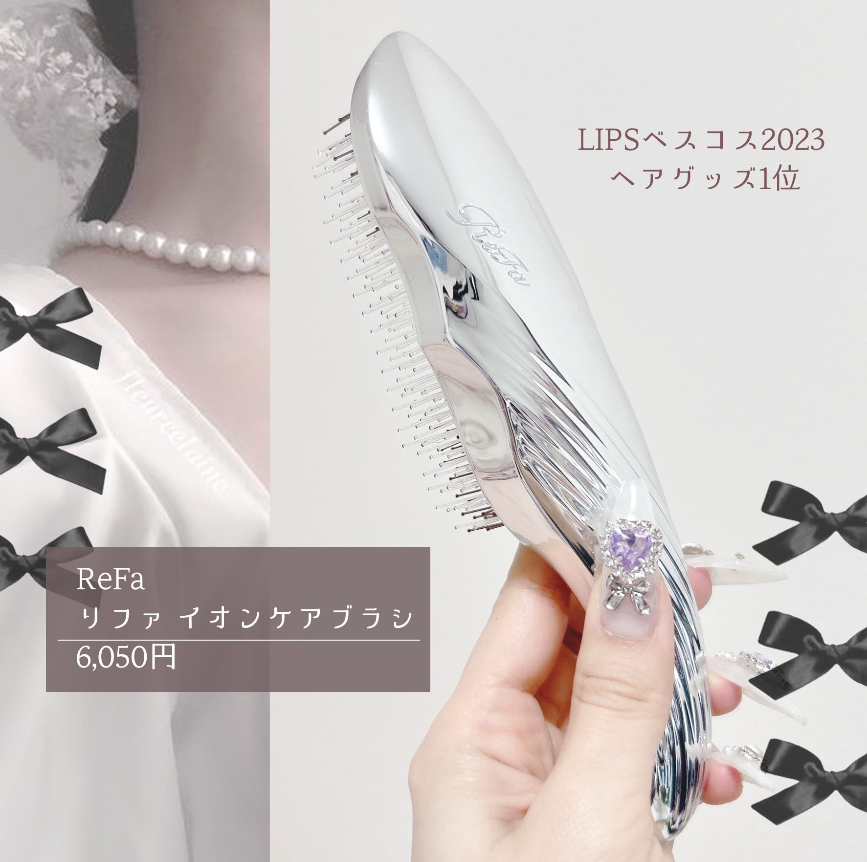 つやつや天然毛のミックスブラシ/マペペ/ヘアブラシを使ったクチコミ（3枚目）