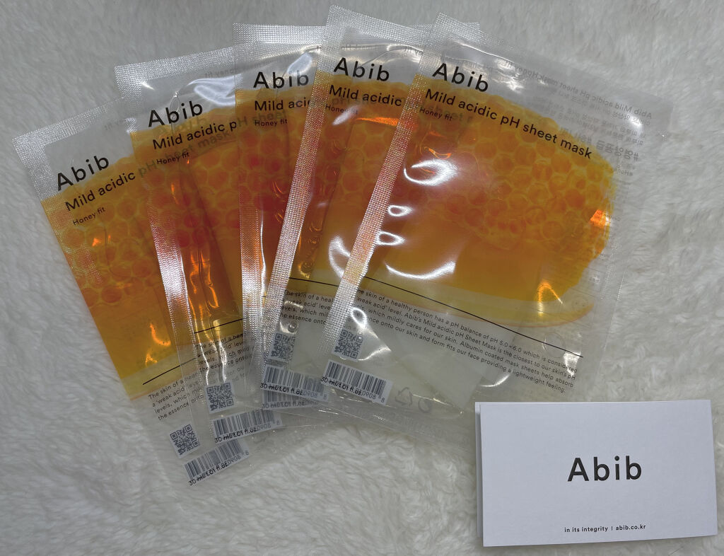 弱酸性pHシートマスク ハニーフィット/Abib /シートマスク・パックを使ったクチコミ（1枚目）