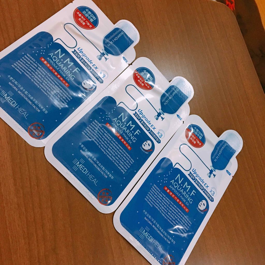 N.M.FアクアアンプルマスクJEX/MEDIHEAL/シートマスク・パックを使ったクチコミ(1枚目)