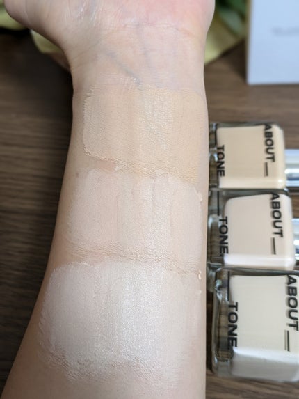 スキンレイヤーフィットファンデーション/ABOUT TONE/リキッドファンデーションを使ったクチコミ(10枚目)
