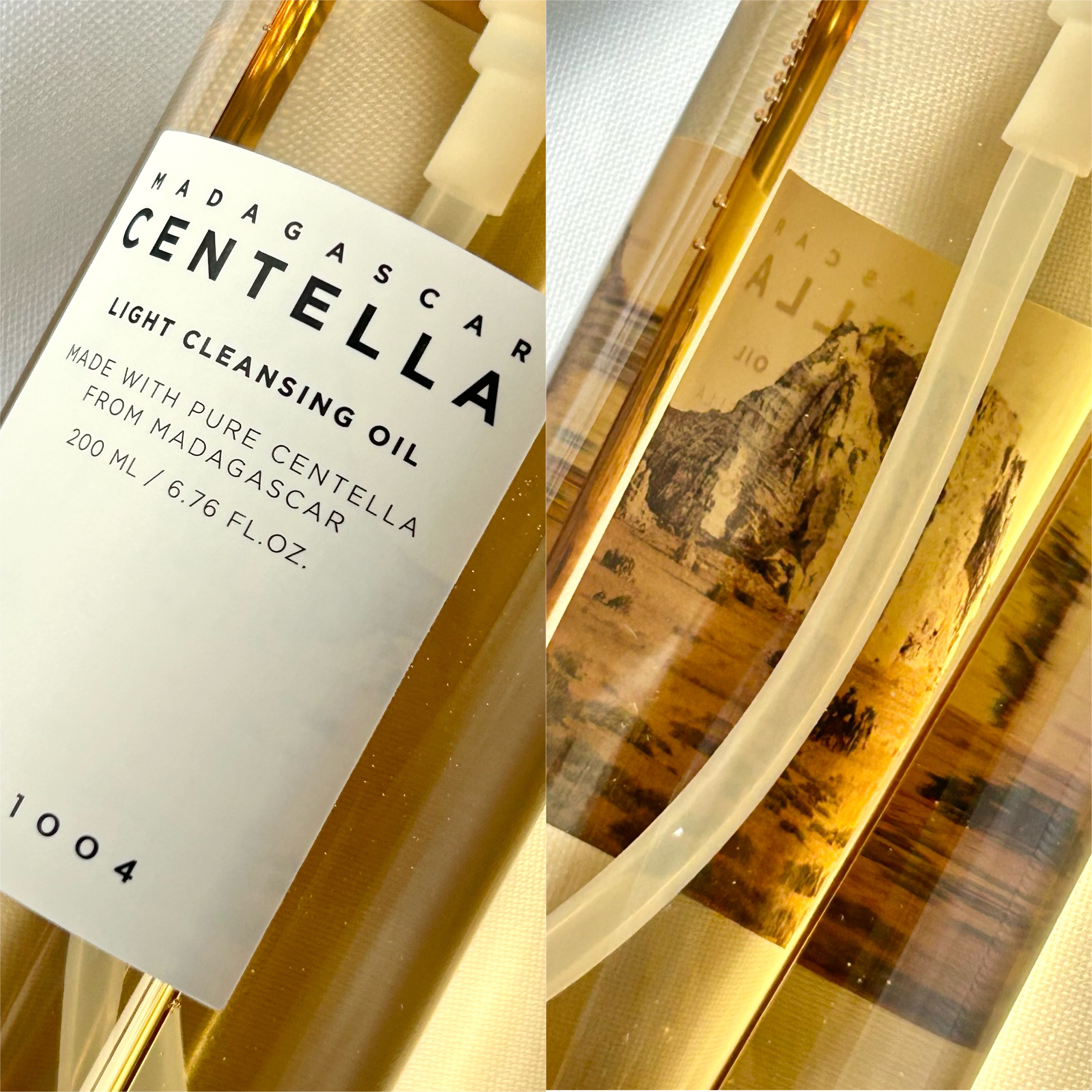 センテラ ライトクレンジングオイル/SKIN1004/オイルクレンジングを使ったクチコミ（2枚目）