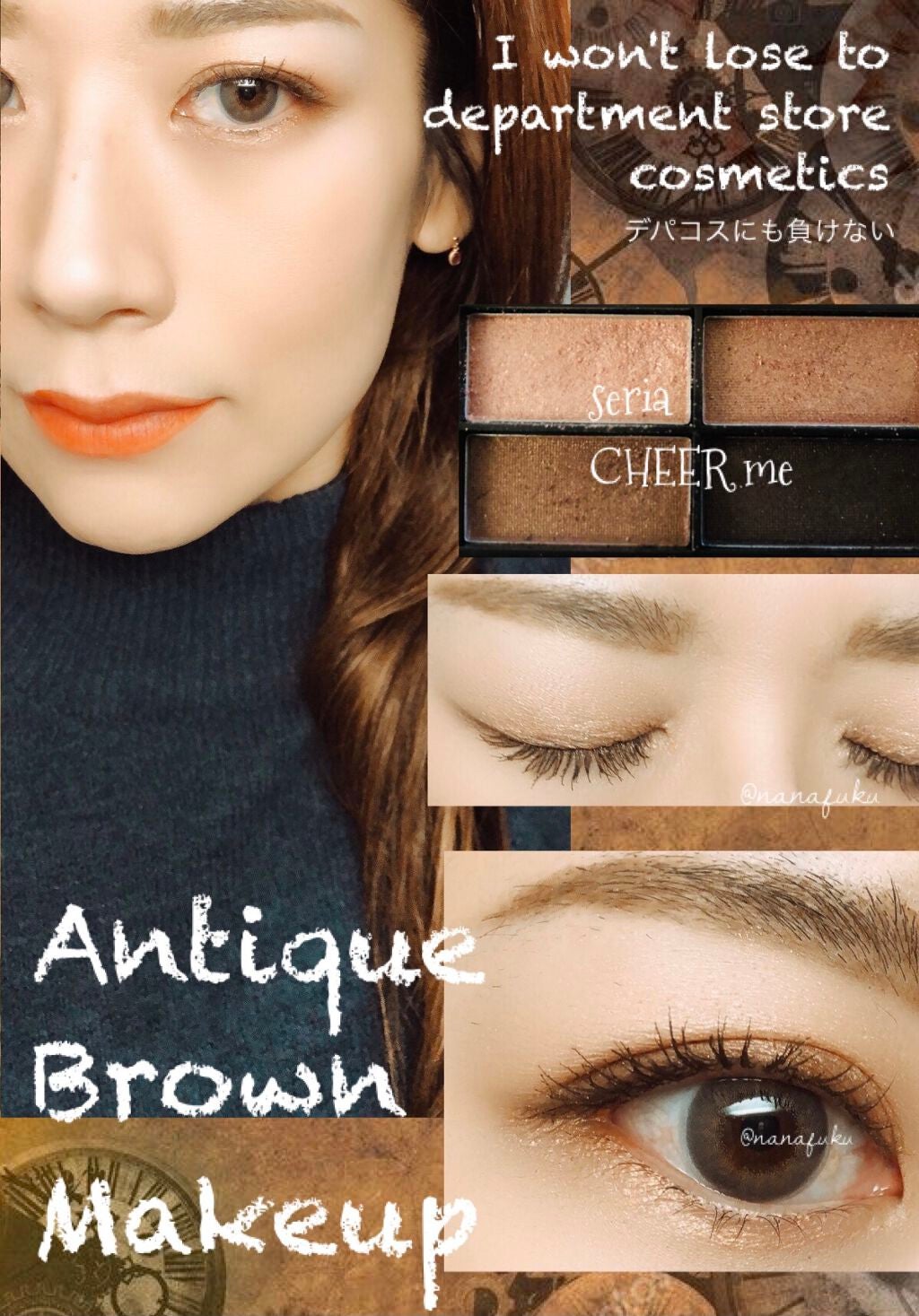 CHEER me COLOR アイシャドウ/セリア/アイシャドウパレットを使ったクチコミ(1枚目)