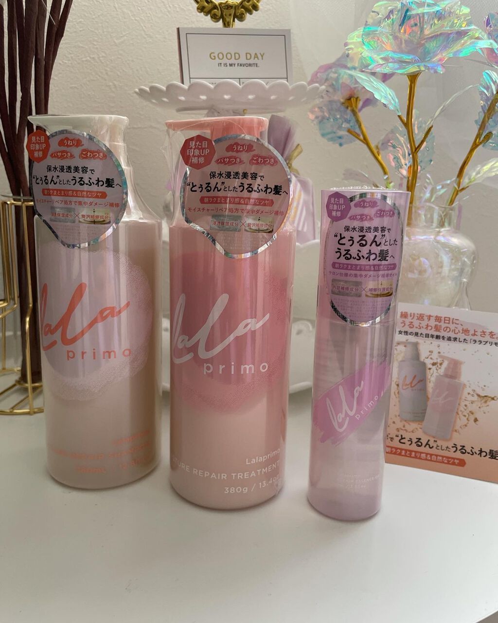 ララプリモ モイスチャーリペア シャンプー／トリートメント/ララプリモ /市販シャンプーを使ったクチコミ（2枚目）