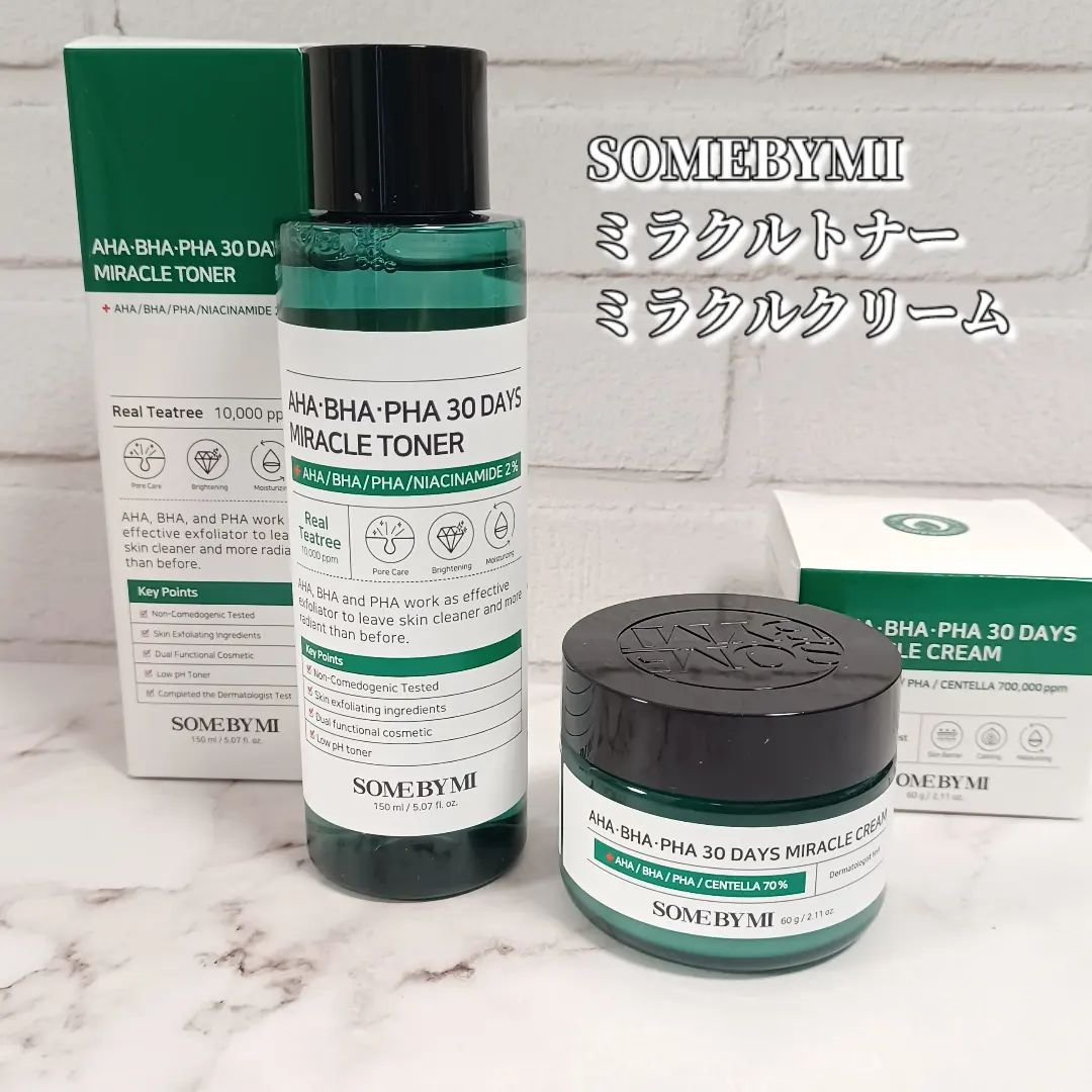 AHA·BHA·PHA 30デイズミラクルクリーム/SOME BY MI/フェイスクリームを使ったクチコミ（1枚目）