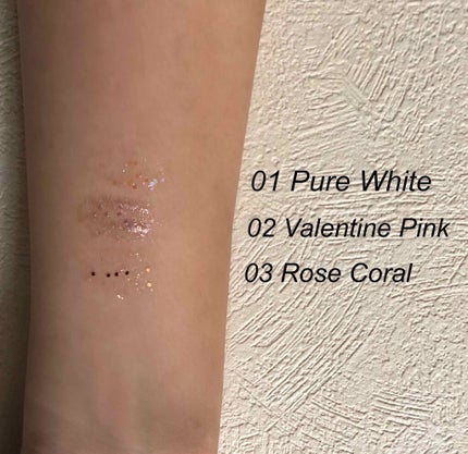 シャンパンアイグリッター/Peach C/グリッターを使ったクチコミ(3枚目)