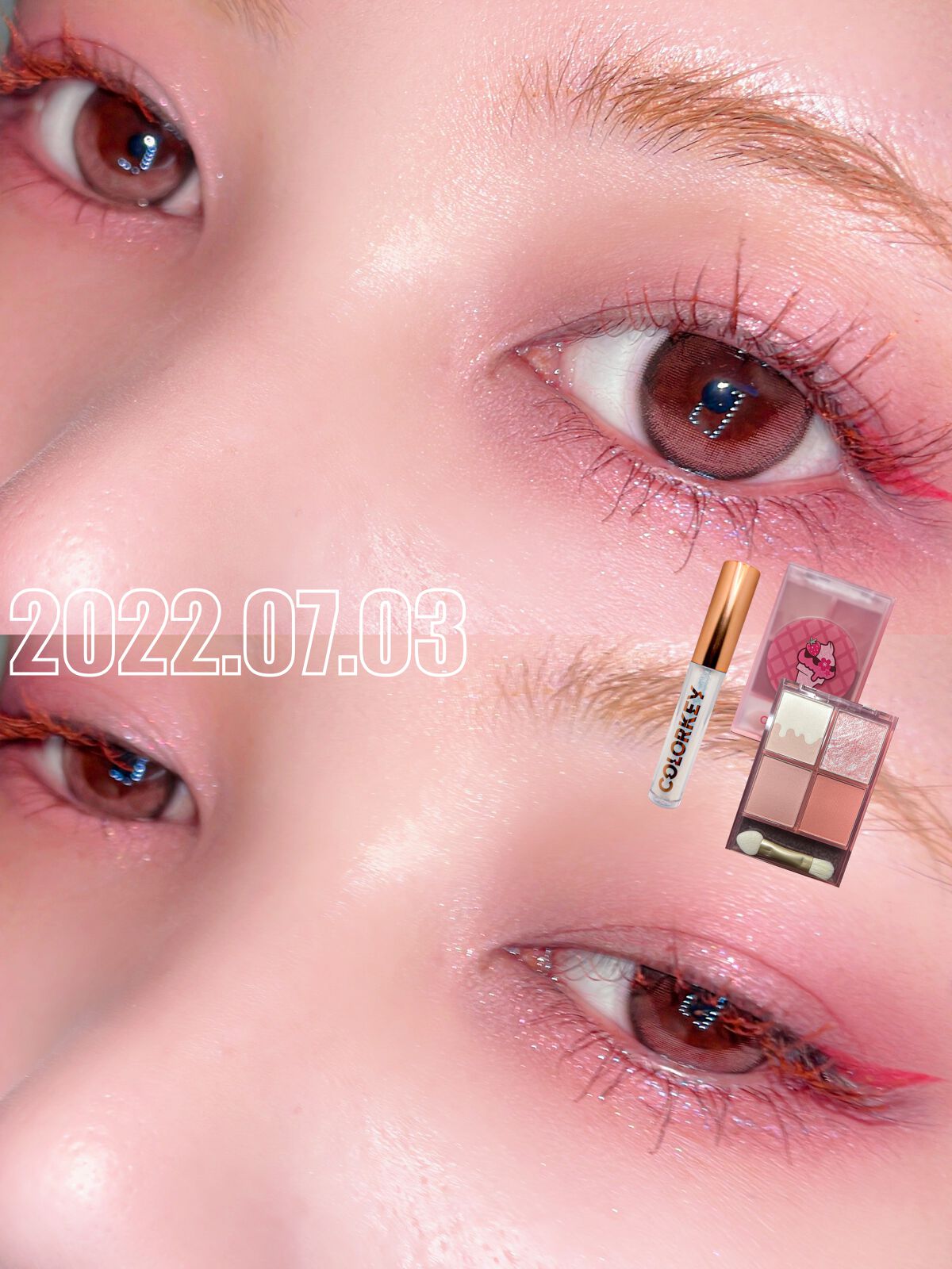 四色アイシャドウパレット/COLORKEY/アイシャドウパレットを使ったクチコミ（2枚目）