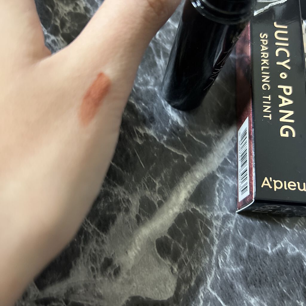 アピュー ジューシーパン スパークリングティント/A’pieu/口紅を使ったクチコミ（3枚目）