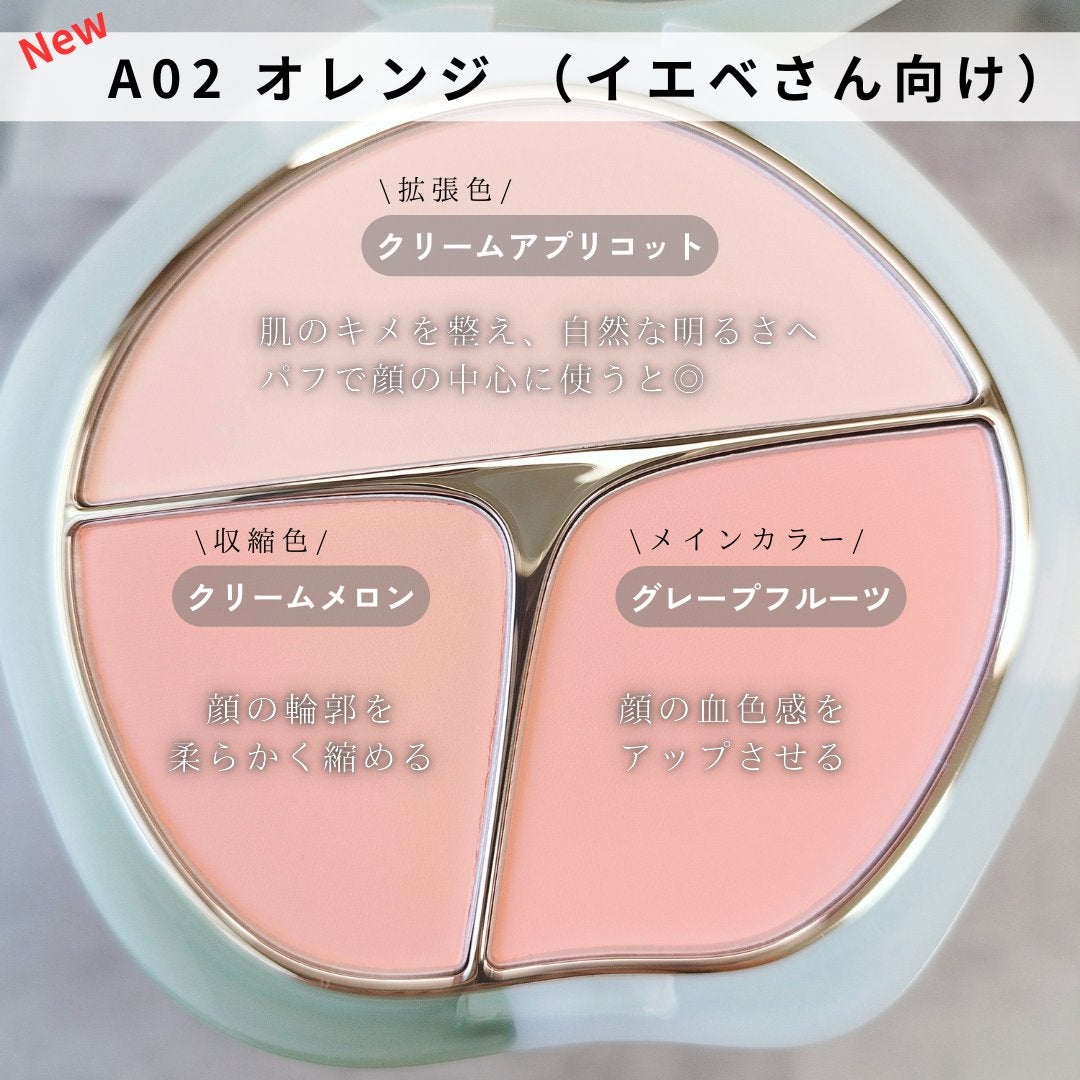 TIMAGE 3色チークパレット/TIMAGE/パウダーチークを使ったクチコミ(3枚目)