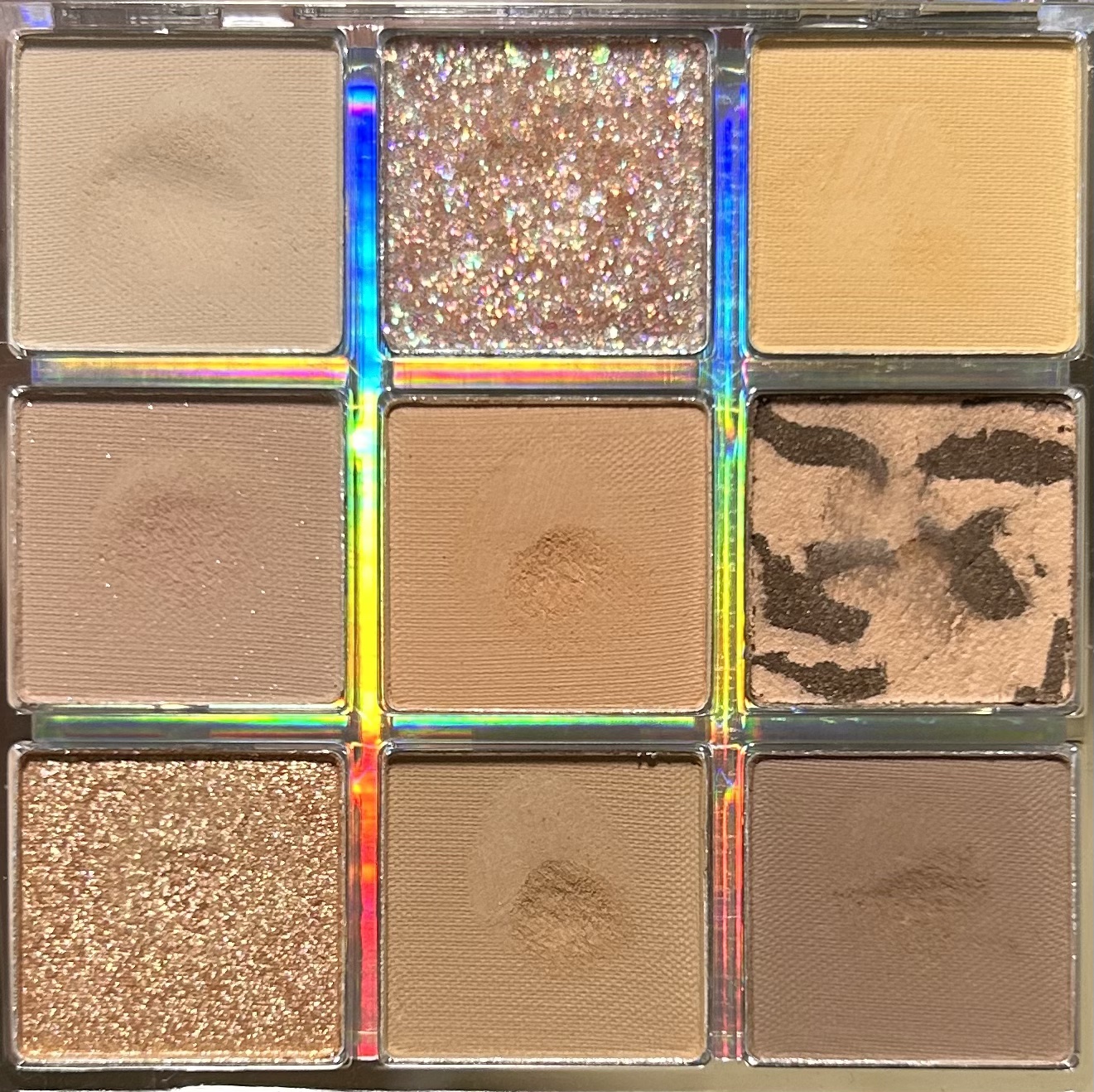 クォーツ 9色アイシャドウパレット(ドリームランドアイシャドウ) J16 アーモンドミルクティー/ZEESEA/アイシャドウパレットを使ったクチコミ（2枚目）