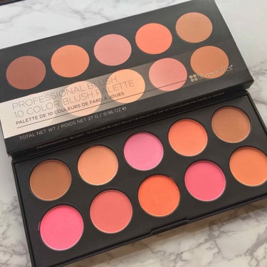  BH Cosmetics Professional Blush - 10 Color Blush Palette/bh cosmetics/パウダーチークを使ったクチコミ（2枚目）