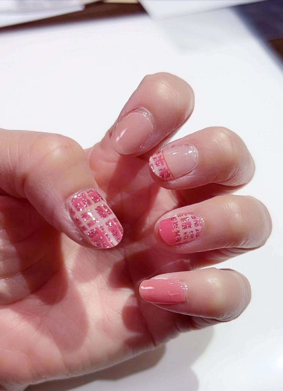 ジェルネイルシール（ハンド）/DAISO/ネイルシールを使ったクチコミ（2枚目）