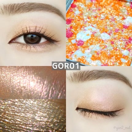 グリッタープリズム シャドウ/MISSHA/グリッターを使ったクチコミ(3枚目)