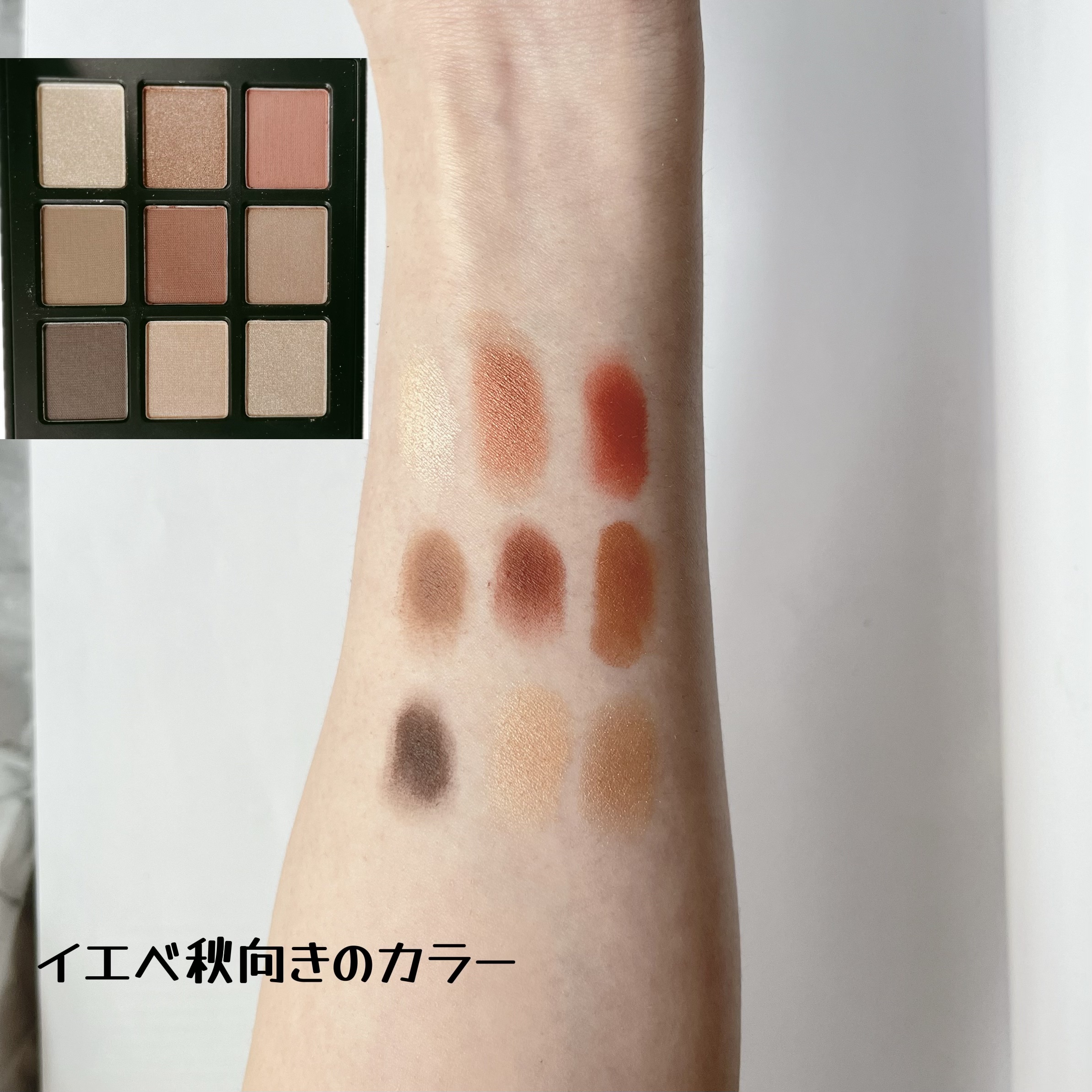 エトワルローズ 9色アイシャドウ 07 ブリック/Étoile Rose/アイシャドウパレットを使ったクチコミ（3枚目）