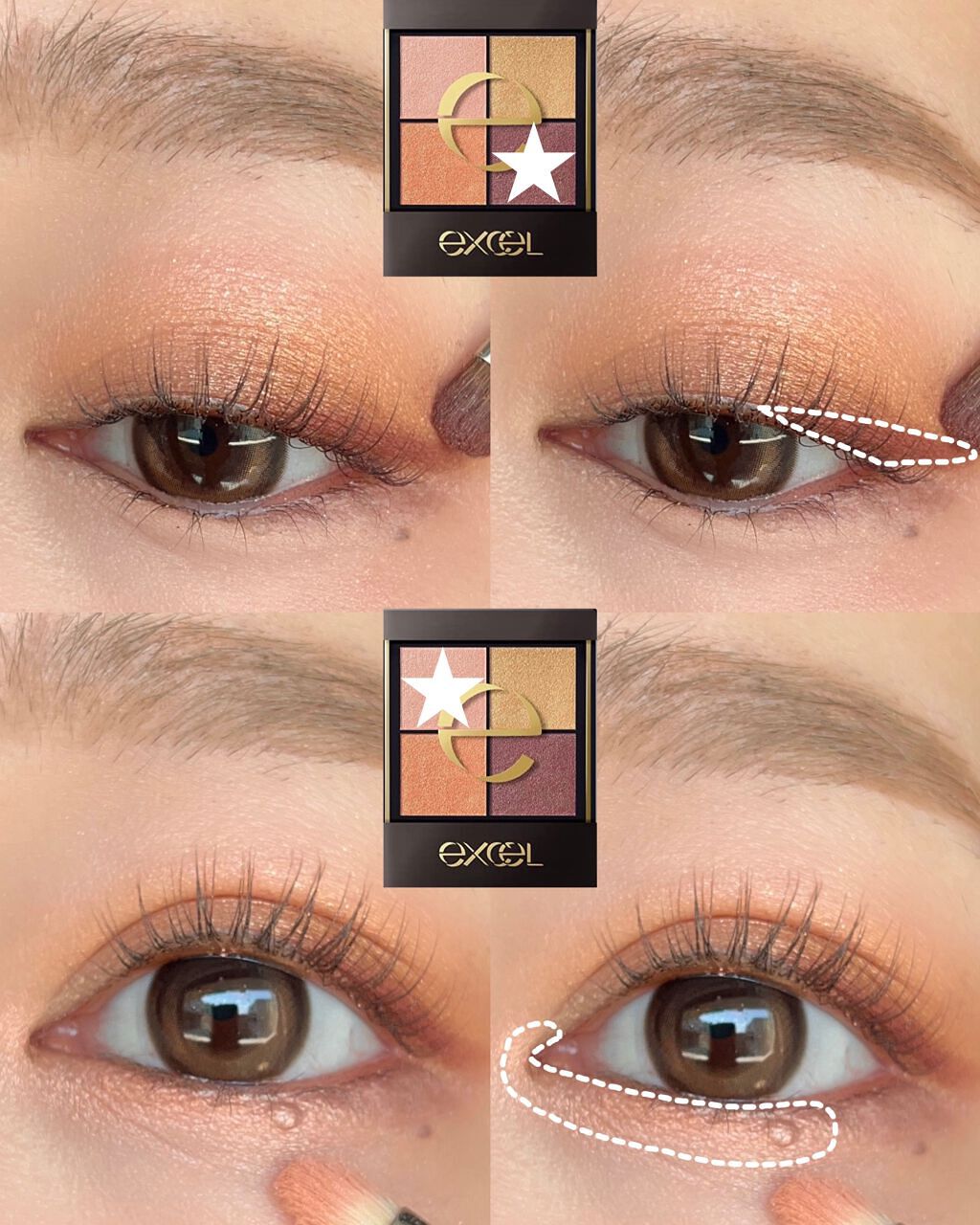 リアルクローズシャドウ/excel/アイシャドウパレットを使ったクチコミ(3枚目)