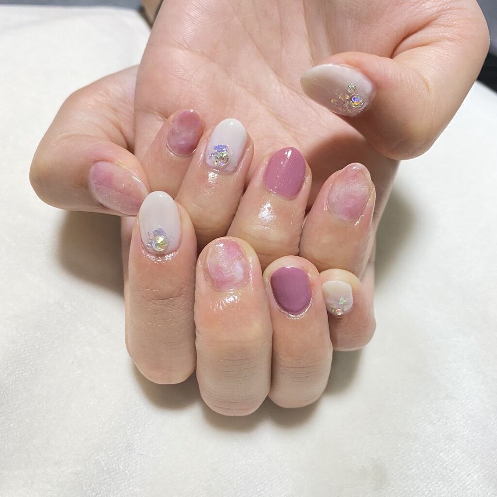 ジェルネイル（ライト対応）/セリア/ジェルネイルを使ったクチコミ（1枚目）