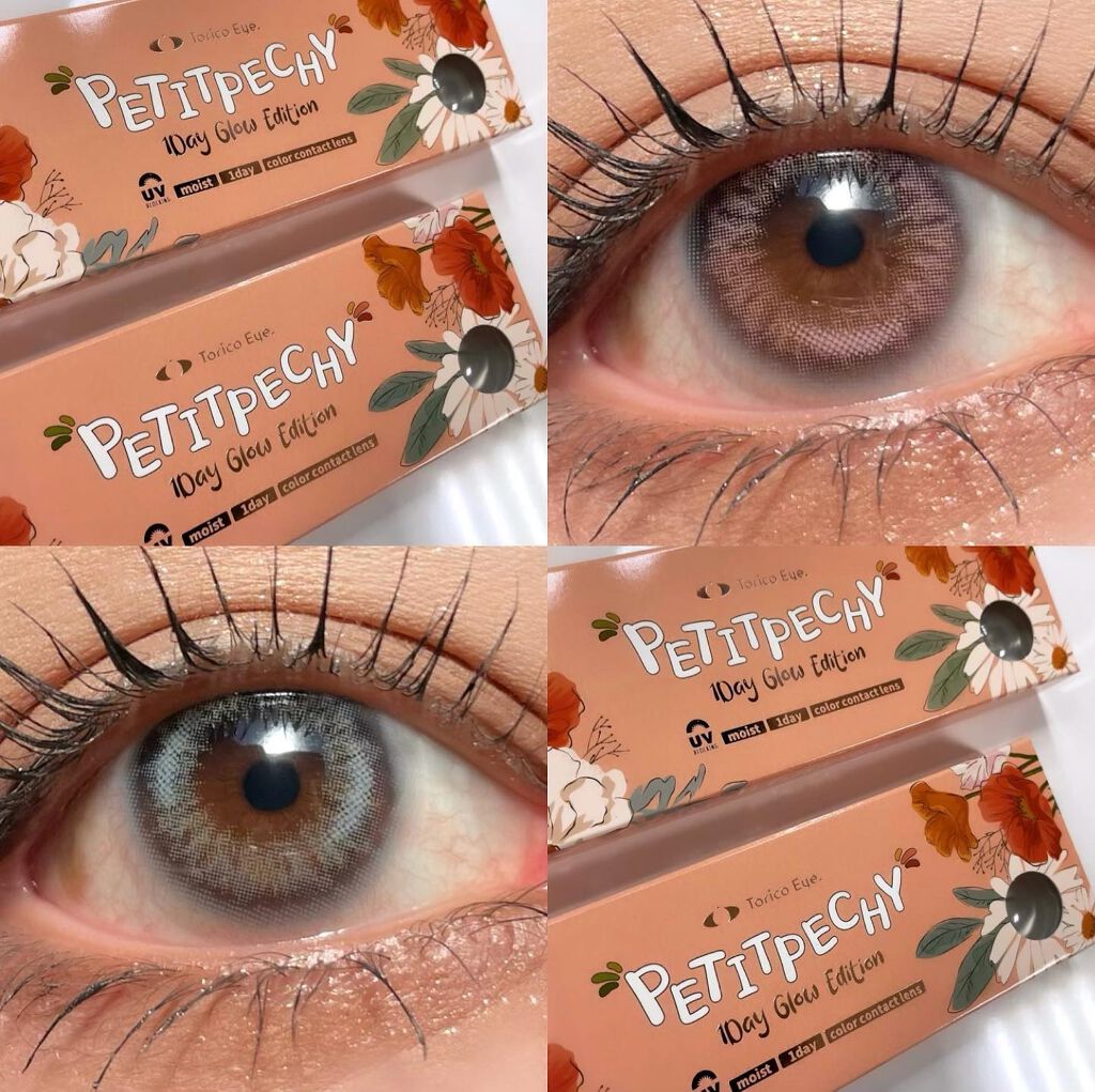 Petit Pechy Oneday GLOW EDITION MOLY PINK/Torico Eye./カラーコンタクトレンズを使ったクチコミ（1枚目）