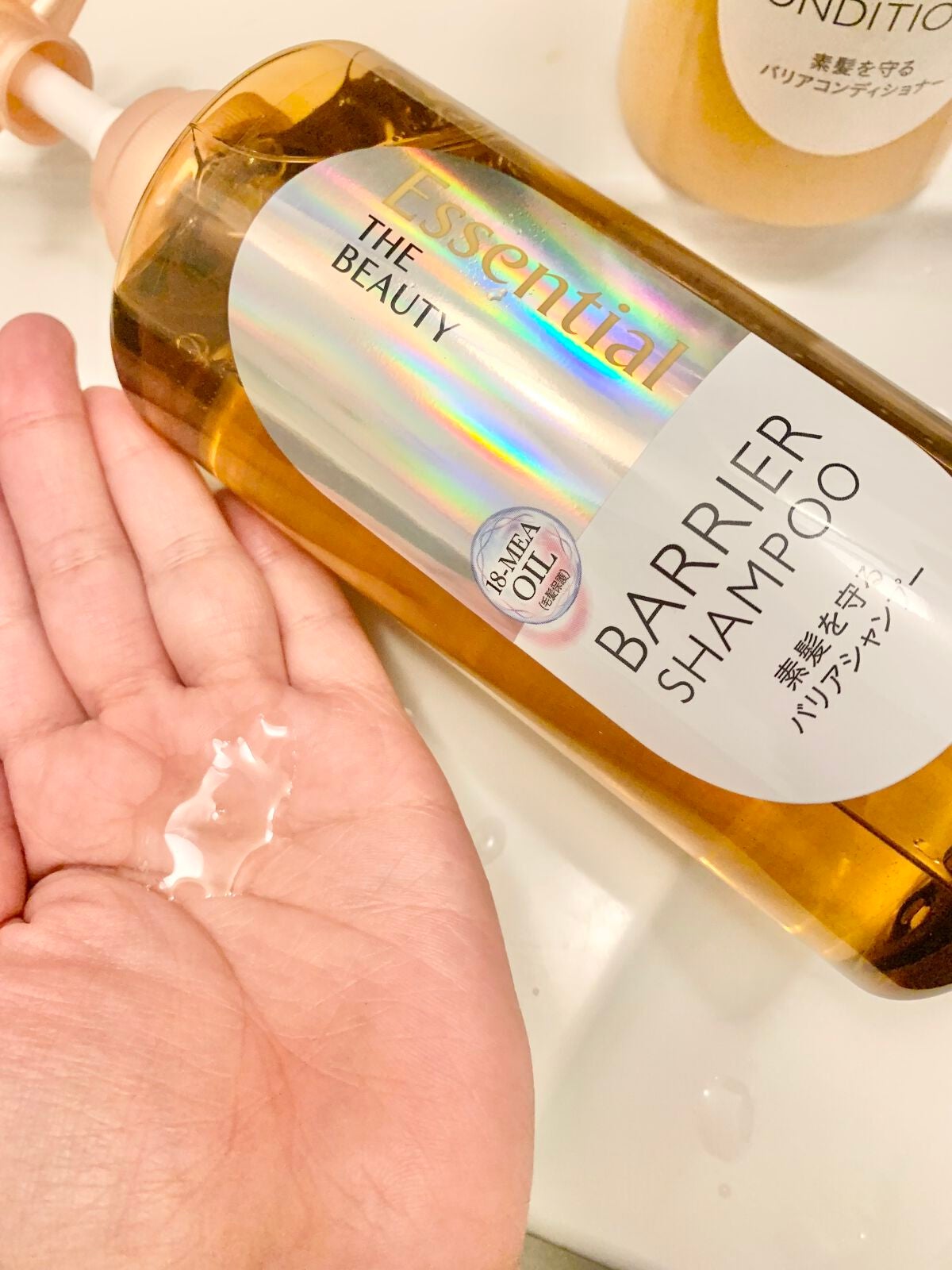 ザビューティ 髪のキメ美容素髪を守る バリアシャンプー/コンディショナー/エッセンシャル/シャンプー・コンディショナーを使ったクチコミ(2枚目)