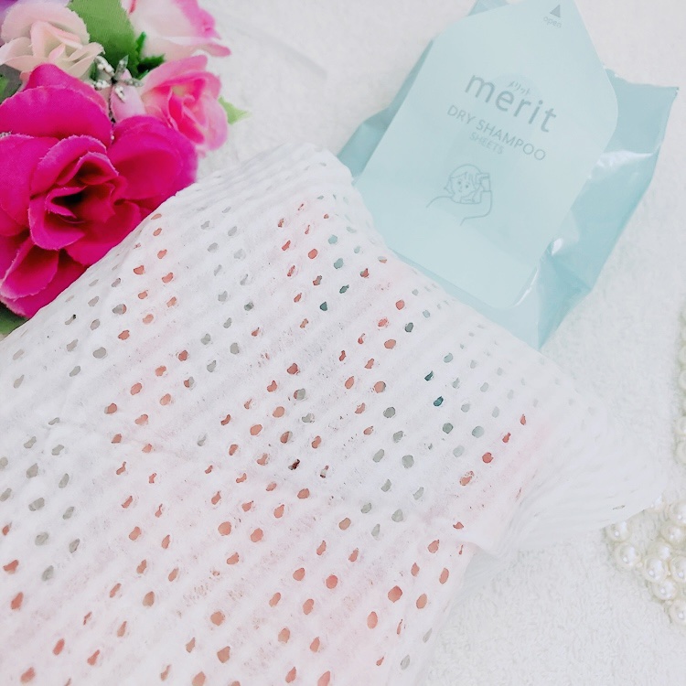 メリット ドライシャンプーシート すっきり爽快タイプ/メリット/ドライシャンプーを使ったクチコミ（3枚目）