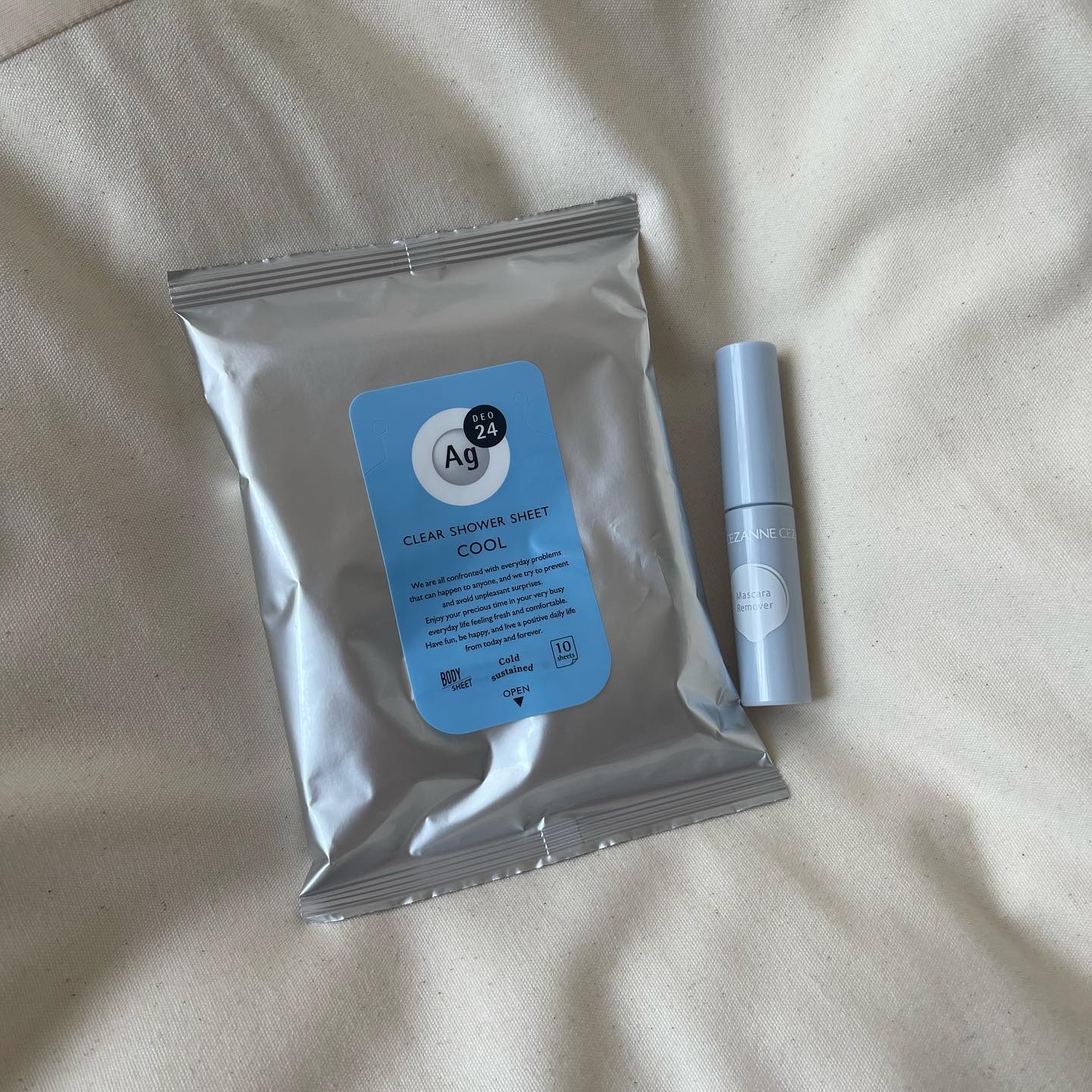 クリアシャワーシート（クール） 10 枚入/エージーデオ24/ボディシートを使ったクチコミ（1枚目）