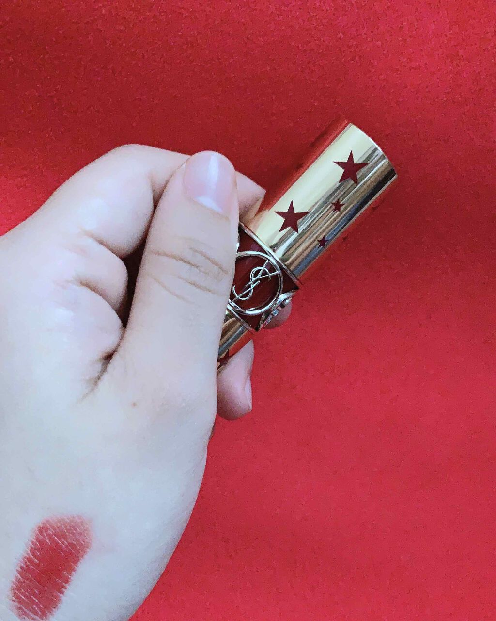 ルージュ ヴォリュプテ シャイン/YVES SAINT LAURENT BEAUTE/口紅を使ったクチコミ（1枚目）