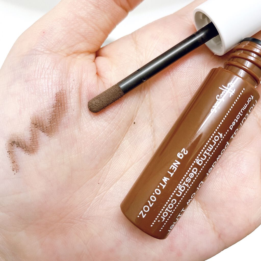 チップオン アイブロー ピンクブラウン/ettusais/パウダーアイブロウを使ったクチコミ（2枚目）