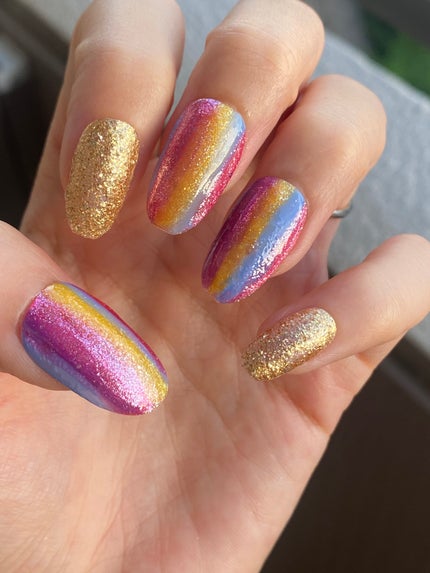 ネイルホリック Glamour Glitter/ネイルホリック/マニキュアを使ったクチコミ(2枚目)