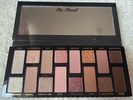 ボーン ディス ウェイ ザ ナチュラル ヌード アイシャドウ パレット/Too Faced/アイシャドウパレットを使ったクチコミ(2枚目)