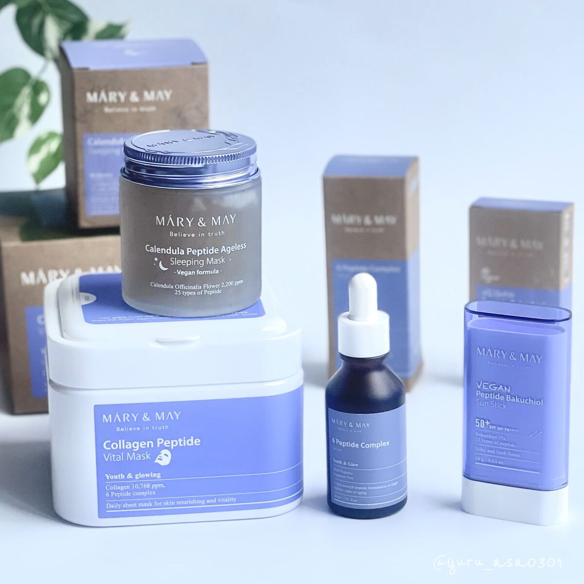 ヴィーガンペプチドバクチオールサンスティック SPF50+ PA++++/MARY&MAY/日焼け止めスティックを使ったクチコミ（1枚目）