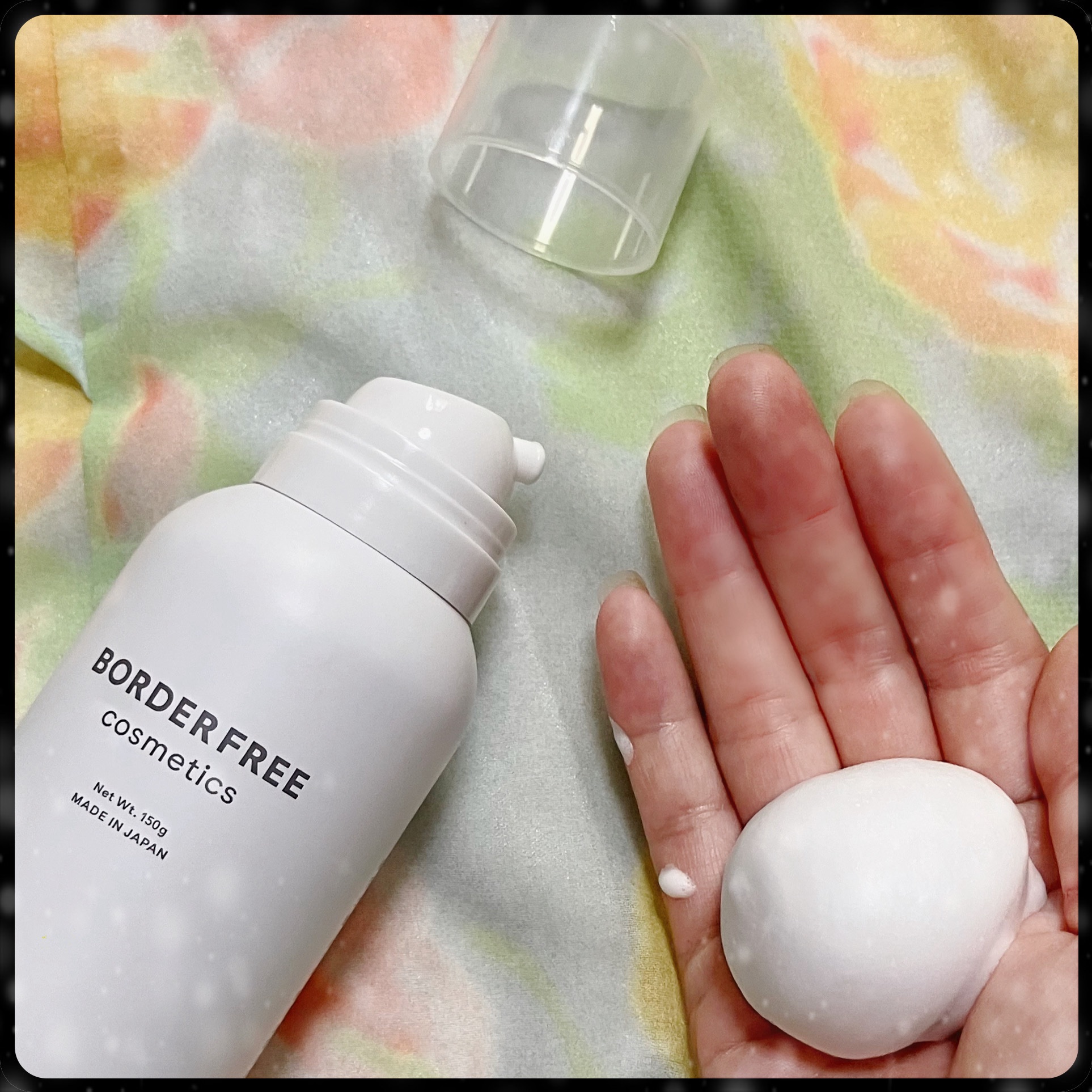 ホイップフォームフェイシャルウォッシュ/BORDER FREE cosmetics/洗顔フォームを使ったクチコミ（2枚目）